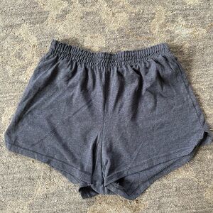 Soffe Gray Athletic Shorts Elastic Waist Lightweight